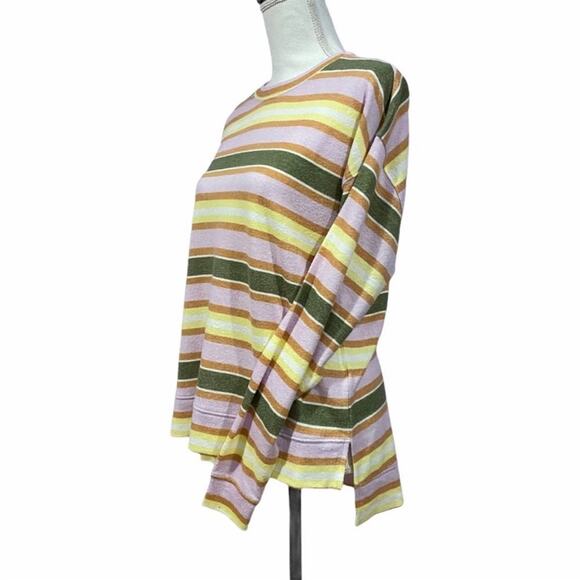 BP Crewneck Multi Color Striped Sweater Sz S - Picture 2 of 5